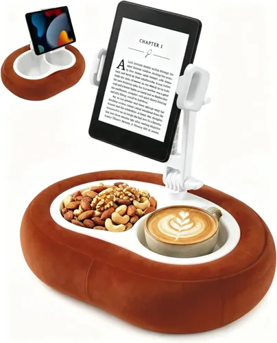 Miniatura 11 de Miledi Soporte de almohada para tableta, compatible con Kindle de 5 a 12.9 pulgadas, iPad, teléfono/tableta, soporte giratorio de 360° para cama
