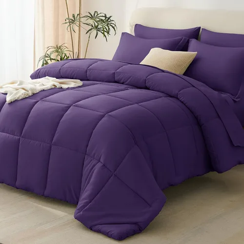 Miniatura 28 de CozyLux Juego de edredón tamaño individual XL, color beige, juego de cama de 5 piezas individual XL, juego de ropa de cama suave extra largo