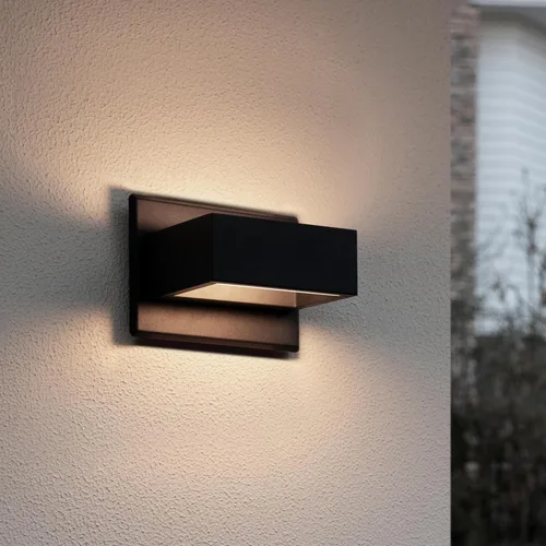 Lámpara de pared LED para exteriores, aplique de pared para porche delantero, lámpara exterior moderna de aluminio para casa, garaje, jardín, patio,