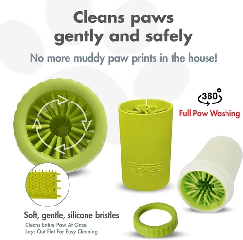 Miniatura 2 de Dexas MudBuster - Limpiador portátil para patas de perro, solución de limpieza grande verde para suministros premium para mascotas