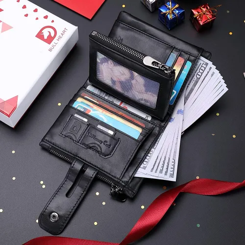 Miniatura 6 de bill heart Billetera BH0002-Cadena, Negro -, Compacto
