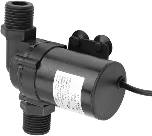 Miniatura 5 de Oumefar Bomba de agua solar de alta temperatura de 24V DC Bomba sumergible sin escobillas de bajo ruido Bomba de circulación de fugas Calibre