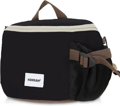 ETIAL Bolsa de golosinas para perros, cintura ajustable para entrenamiento de mascotas o paquete cruzado con soporte para botella de agua, gran