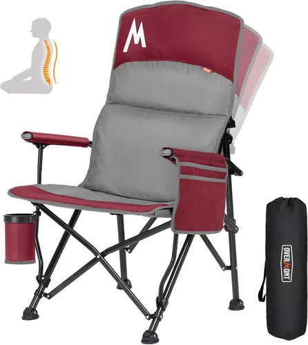 Miniatura 11 de Overmont Silla de camping climatizada con respaldo alto - 3 niveles de calor Calefacción por separado de 2 zonas - Soporte de 450 libras Silla