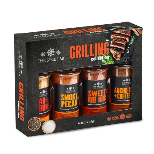 Miniatura 11 de Juego de 4 tarros cocteleros para asar a la parrilla, condimentos premium para parrilla, juego de accesorios para barbacoa, imprescindible para cada