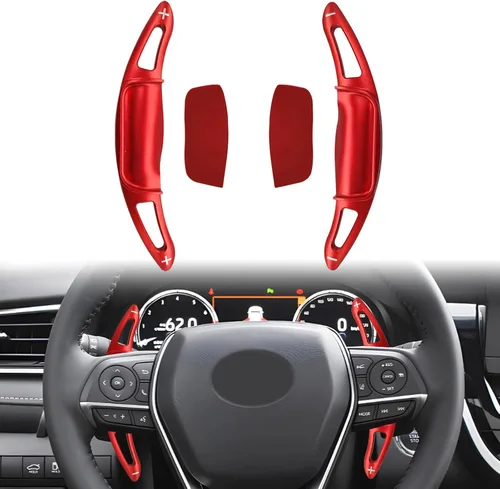 Cubiertas de extensiones de palanca de cambios para volante compatibles con Toyota Camry 2018-2023 para Corolla RAV4 Avalon 2019-2023, extensiones
