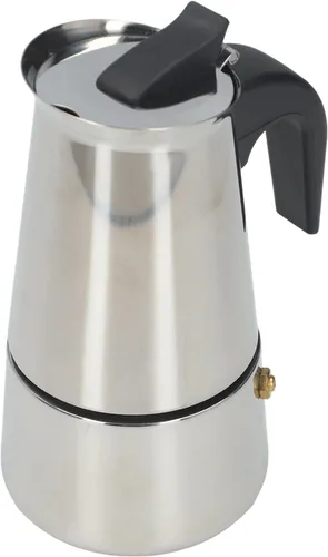 Miniatura 11 de Cafetera de café expreso, cafetera portátil de acero inoxidable, cafetera expreso, clásica para el hogar, la oficina (3.3 fl oz)