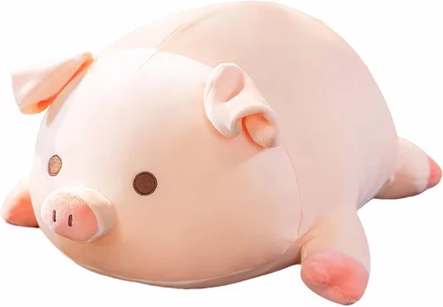 Almohada de Peluche de Animal de Cerdo - 15.7'' Lindo Cerdo Rosa Kawaii Almohada para Abrazar, Juguete de Peluche Suave para Acurrucarse, Adorable