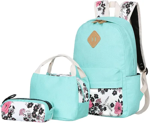 Miniatura 9 de Bluboon - Mochilas de lona 3 en 1 para niñas y adolescentes, juego de mochilas