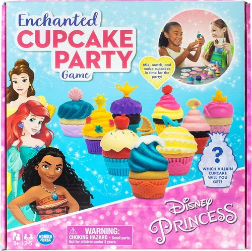 Miniatura 6 de Wonder Forge Juego de fiesta de cupcakes encantados de Disney Princesas - Emocionante juego de correspondencia Divertido para niños y adultos