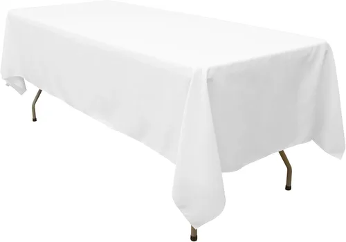 Miniatura 15 de GEFEII Servilletas de tela de poliéster sólido de 18 x 18 pulgadas para cocina, mantel rectangular cuadrado redondo para bodas, fiestas
