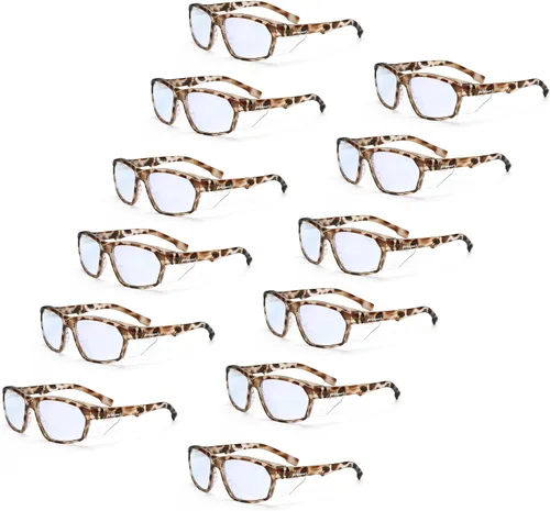 Miniatura 32 de ProtectX Lentes de lectura elegantes para mujeres y hombres, antivaho y antiarañazos, protección UV, gafas de seguridad antiimpactos