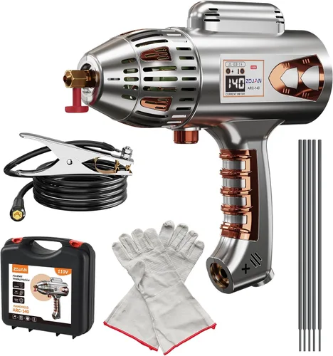 Soldador de arco portátil de mano 140A 110V, soldador inversor portátil ligero capaz de soldadura DC para proyectos de bricolaje y uso doméstico.