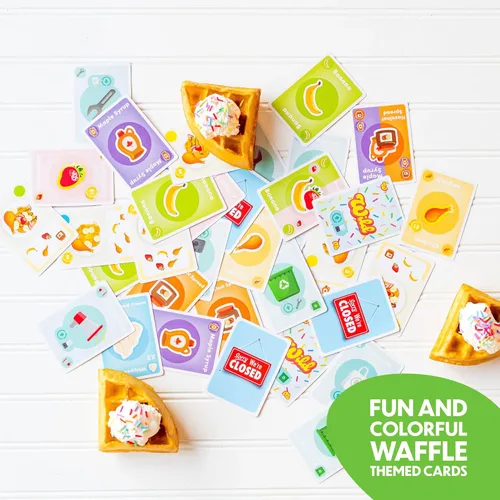 Miniatura 4 de Juego de cartas Top Waffle – Juego maravillosamente delicioso para niños, adolescentes, adultos y noche de juego familiar – Gran regalo para mayores