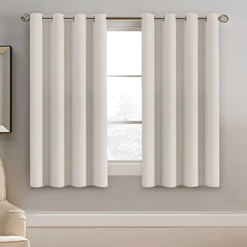 Miniatura 18 de H.VERSAILTEX - Cortinas blackout con aislamiento térmico y ojales en la parte superior, para patios, puertas correderas y división de habitaciones