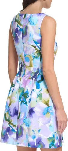 Miniatura 3 de Jessica Howard Vestido casual con estampado pequeño para mujer