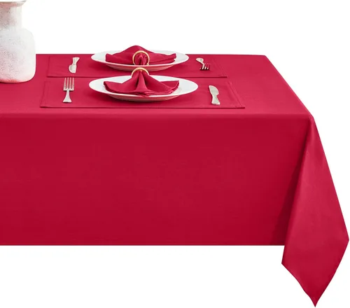 Miniatura 8 de Mantel rectangular de poliéster impermeable, resistente a las arrugas, lavable, mantel de tela diseño Jacquard