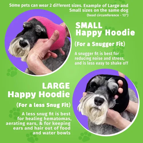 Miniatura 7 de Happy Hoodie La banda calmante original para perros y gatos - Marca americana - Alivio de la ansiedad/Protección contra el ruido-Aseo-Truenos-Fuegos