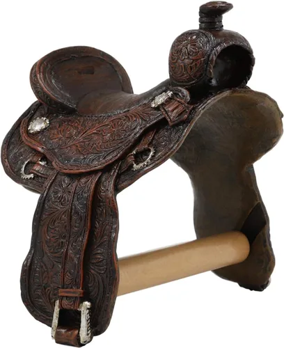 Miniatura 4 de Ebros - Figura decorativa para papel higiénico con patrón rústico occidental de 7.5 pulgadas de alto, para decoración de pared, baño, cabaña, caza