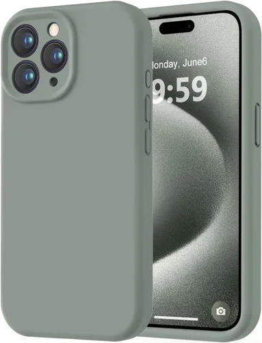 Miniatura 88 de LOVE 3000 Compatible con Funda para iPhone 15, [Cámara de Cobertura Completa de Silicona Suave] [Protección contra Caídas de 8 pies], Forro de Negro