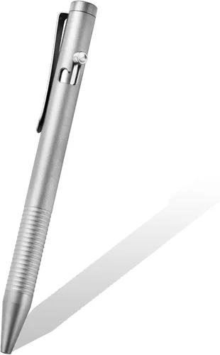 Hamans Bolígrafo de acción con perno de titanio de 4.72 pulgadas, retráctil con clip de bolsillo de acero inoxidable, tamaño compacto, ligero,