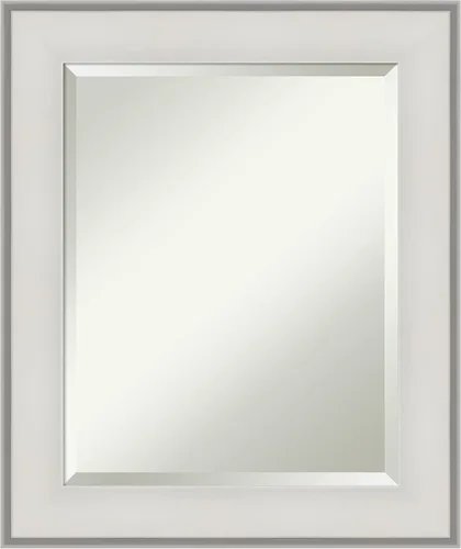 Miniatura 10 de Amanti Art Espejo de baño plateado para sobre el fregadero, espejo de tocador cuadrado de plata imperial de 25 x 25 pulgadas, marco tradicional