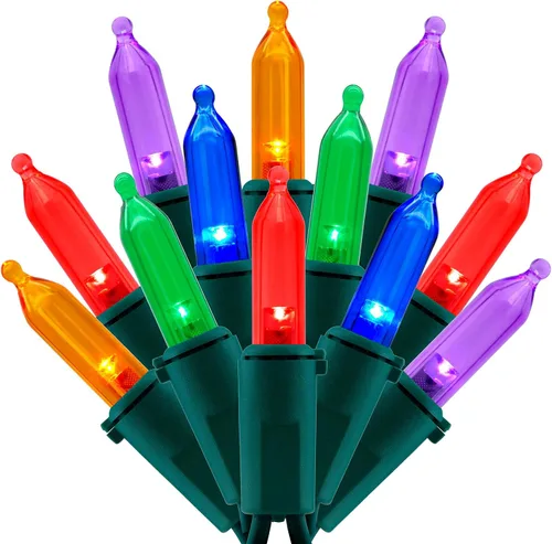 Miniatura 17 de 200 unidades de luces de Navidad LED de color blanco cálido, 66 pies de alambre blanco con certificación UL, juego de luces de cadena de calidad