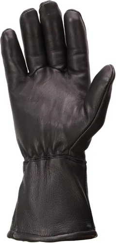Miniatura 7 de Milwaukee Leather, guantes térmicos de piel de ciervo, para hombre, negro G317