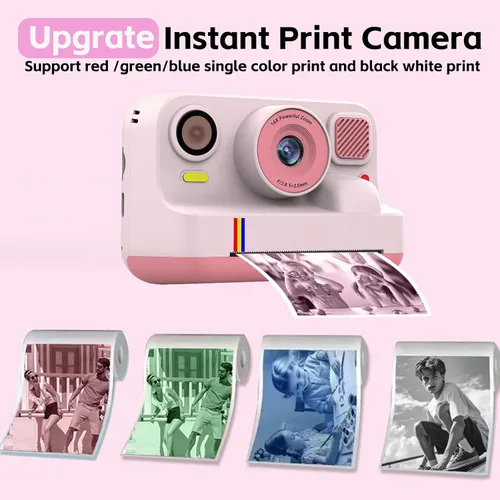 Miniatura 4 de Cámara de impresión instantánea para niños, cámaras de impresión digital instantánea HD 1080P