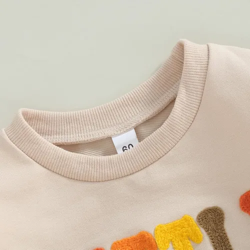 Miniatura 60 de FYBITBO Sudadera de cuello redondo para bebé niña y niño, mameluco de burbujas, camisa de manga larga, traje de San Valentín, ropa de otoño