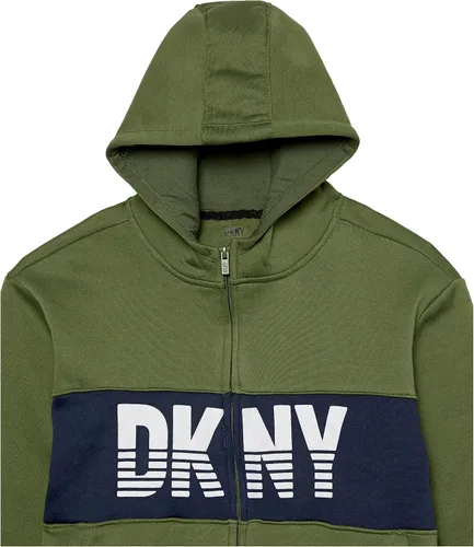 Miniatura 2 de DKNY Sudadera clásica cómoda para niñas, Verde -Oliva