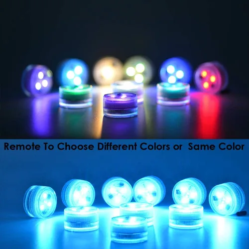 Miniatura 5 de KITOSUN Mando a distancia exclusivos sumergibles Floralyte V luces LED 21 teclas (paquete de 8)
