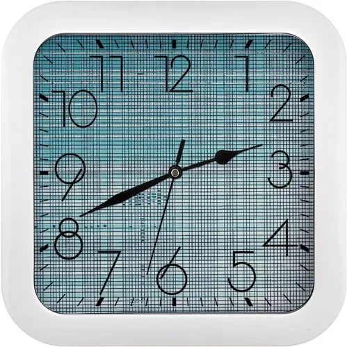 Miniatura 17 de 10" Square Modern Wall Clock,African Mud Cloth Tribal Print Kitchen Clocks Wall Battery Operated,Silent Non Ticking Unique Funny Cute Wall Clock for
