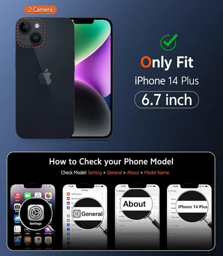 Miniatura 274 de FNTCASE Funda para iPhone 13 Pro-Max: Fundas magnéticas transparentes compatibles con Magsafe Slim anti amarillamiento protección contra caídas