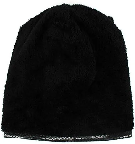 Miniatura 6 de Gorro de punto unisex para hombre y mujer, con forro de felpa