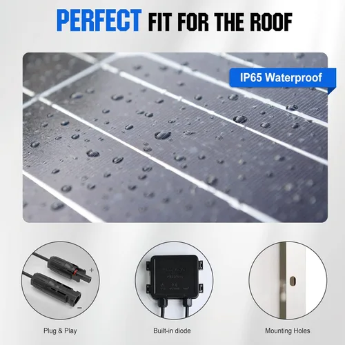 Miniatura 9 de ECO-WORTHY - Kit de panel solar de 200 W, 12 V/24 V con panel solar monocristalino de alta eficiencia y controlador de carga PWM de 30 A para RV