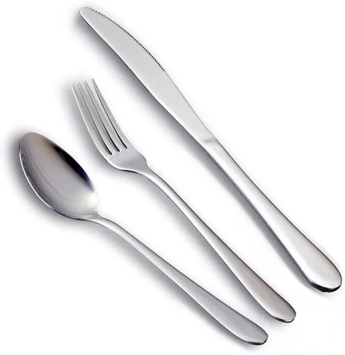 Miniatura 5 de HornTide, juego de cubiertos (cuchillo, tenedor, cuchara), Vajilla, Plateado
