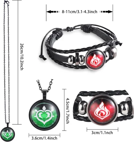 Miniatura 2 de XUBWVW Genshin Impact - Collar de impacto con diseño de ojo de Dios, regalo inspirado en cosplay, regalo para los amantes del juego, colgante
