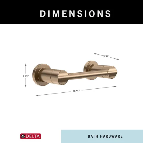 Miniatura 7 de Delta Soporte de papel higiénico giratorio Bronce champán Soporte de pared Accesorios de baño Nicoli