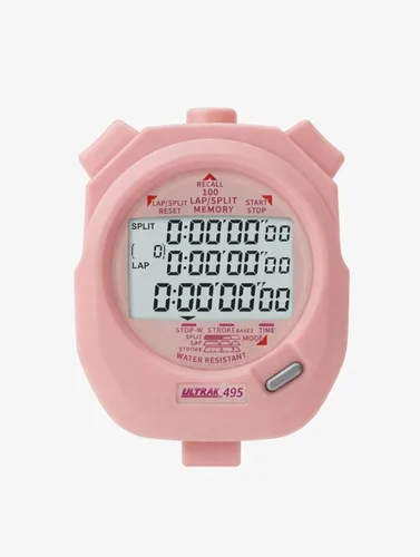 Miniatura 13 de Ultrak 495 Cronómetro – Cronómetro digital profesional azul de 100 vueltas, cronómetro de intervalos con cuenta regresiva, reloj deportivo