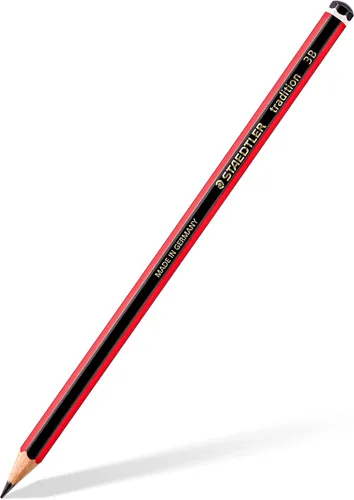 Miniatura 2 de STAEDTLER 110-3B Tradition - Lápiz de grafito para dibujo y bocetos, 3B (caja de 12), color negro