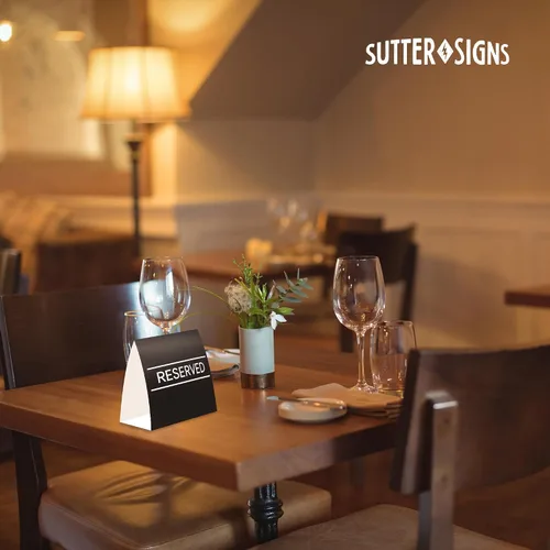 Miniatura 6 de Carteles de mesa reservados, paquete de 20 Tarjetas de mesa para bodas, restaurantes, eventos