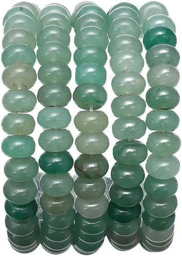 Miniatura 45 de BEADIA Cuentas Facetadas de Piedra Natural Amazonita Rondelle 3x4mm Cuentas Semipreciosas Sueltas para Hacer Joyas 38cm