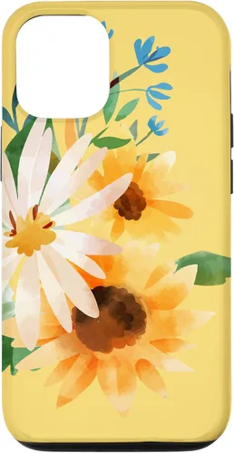 Miniatura 26 de iPhone 16 Yellow Sunflower Vintage Flower Petals Case