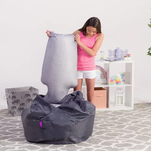 Miniatura 3 de Posh Creations - Relleno de espuma EPS para asientos tipo puf, 75 L, color blanco, con boquilla EZ-Pour