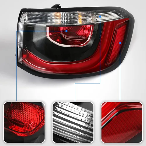 Miniatura 5 de Luz trasera exterior derecha Huray Compatible con Jeep Compass 2017-2021 Luz de cola RH Lámpara de cola Luz de freno Accesorio de montaje de RH