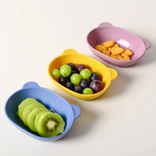 Miniatura 6 de BLUE GINKGO Cuencos de silicona para niños, lindos cuencos de silicona para bebés/platos de silicona para niños pequeños y niños, aptos para Rosado