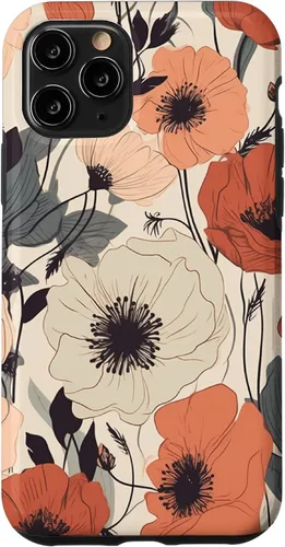 Miniatura 28 de Funda para iPhone 12/12 Pro Minimal Poppy Flower Boho Floral Cute Aesthetic