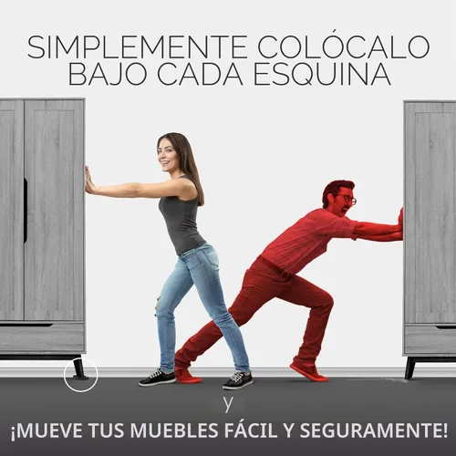 Miniatura 5 de Deslizadores de muebles de fieltro para pisos de madera dura, 24 deslizadores de muebles de 2 1/2 pulgadas, deslizadores de fieltro resistentes