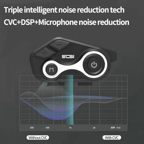 Miniatura 4 de Intercomunicador Bluetooth S-8X para motocicleta, auriculares para 2-6 conductores de hasta 3,280.8 ft de comunicación, impermeable IP67 con manos